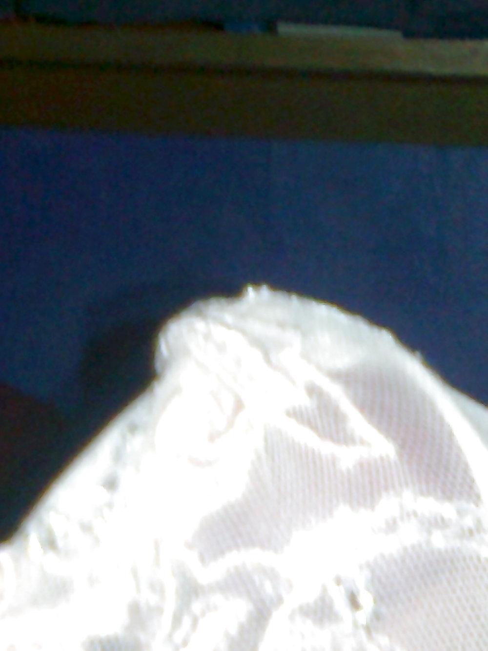 10P My cum on pink milf thong