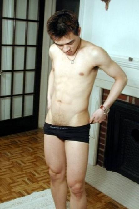 20P Asian twink enjoys stripping and jerking off in a living room