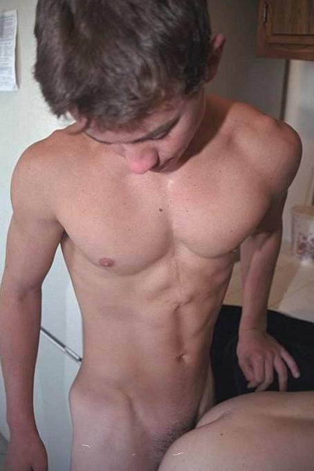 20P Blond twink getting fucked and enjoying facials in a kitchen