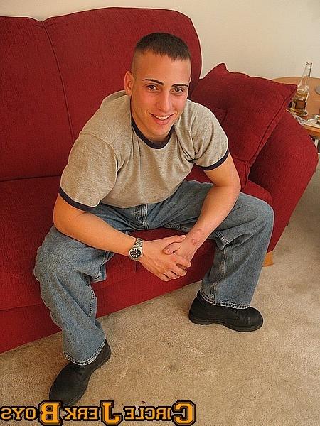 14P Biker hunk takes off his shirt