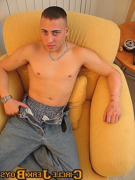 14P Biker hunk takes off his shirt