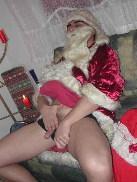 13P Santa getting naked in a living room