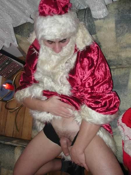 13P Santa getting naked in a living room