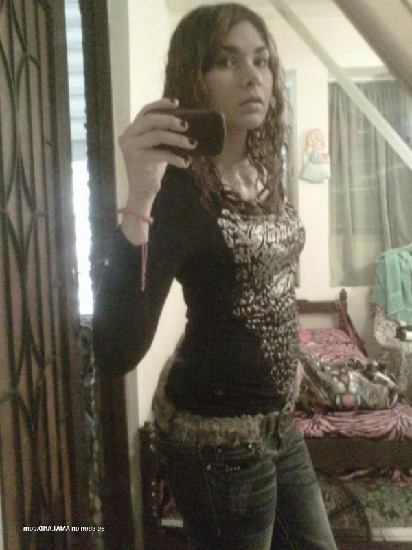 14P Selection of a naughty Mexican honey flashing her perky tits