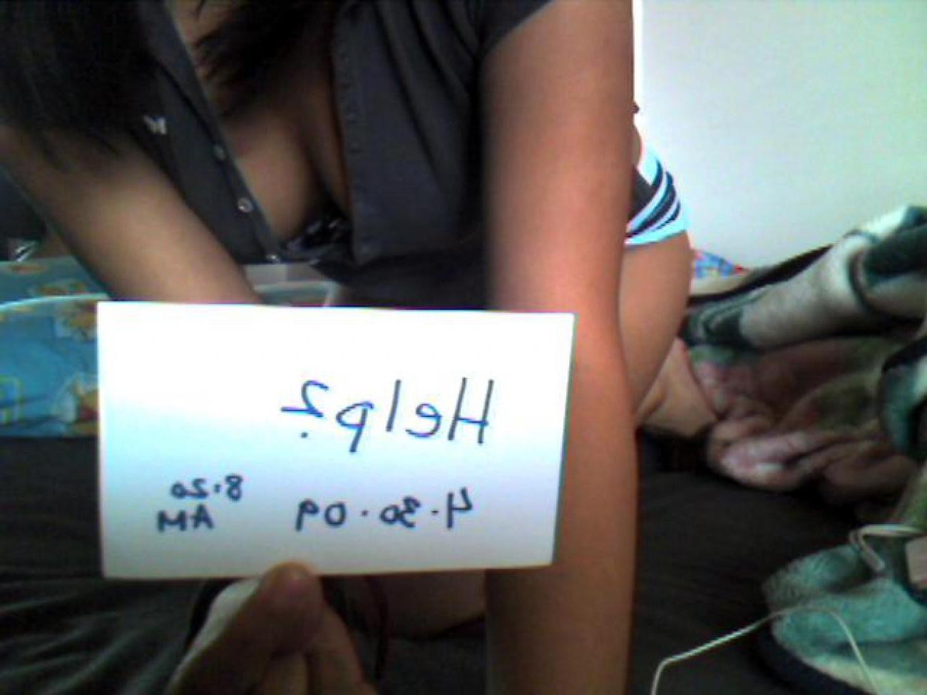 16P Photos of a busty GF playing with her pussy in her room