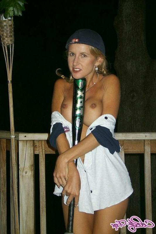 16P Amateur Celeste Fox In Baseball Jersey