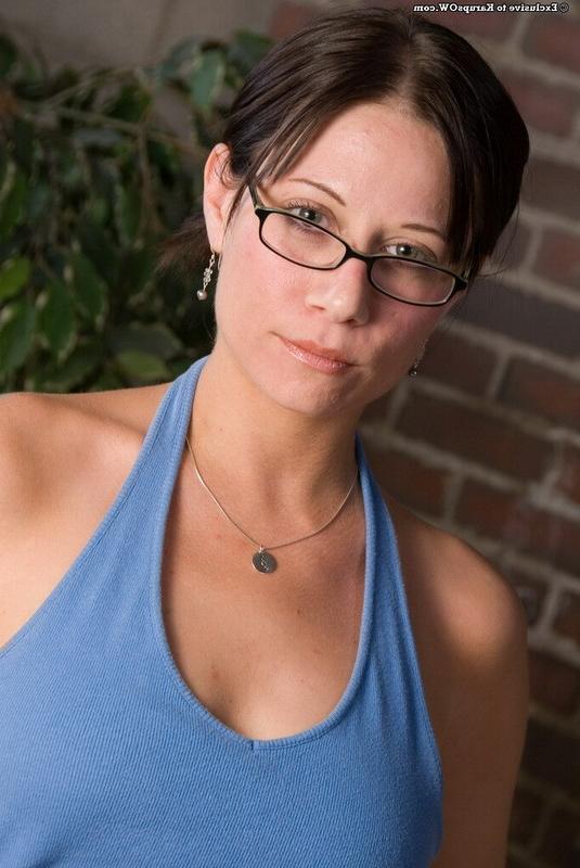 16P Petite tight ass naughty MILF in glasses takes off her clothes