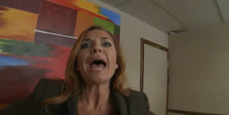 16P Janet Mason banged in her office