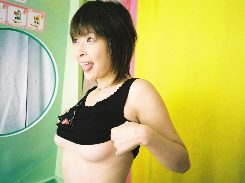 15P Hot busty Japanese getting naked in various places