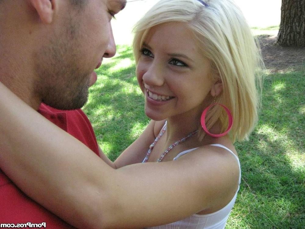 5P Blonde teen gets a massage and a big cock