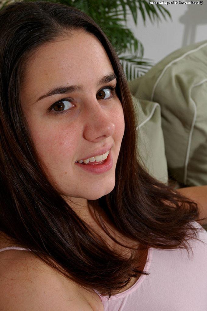 16P Cute amateur is playing with her wet teen pussy