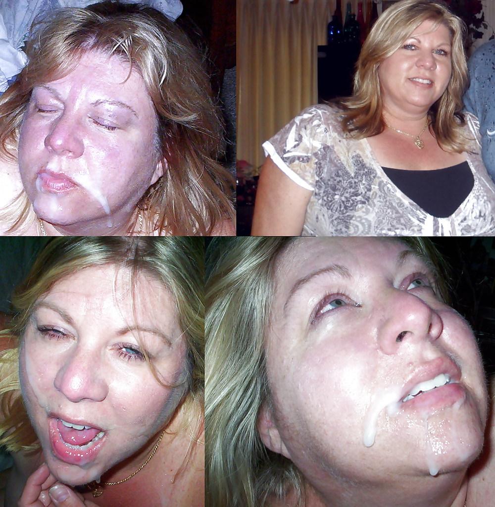 10P Amateur women with and with out facial