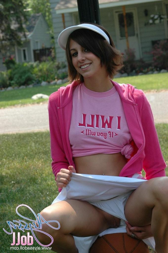 15P Basketball playing teen upskirt
