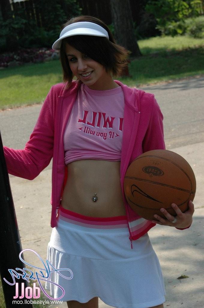 15P Basketball playing teen upskirt