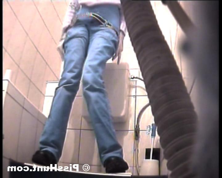 14P Two peeing girls unaware of spy cam in toilet