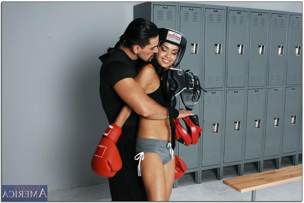 15P Gorgeous latina with big tits gets fucked good in the locker room