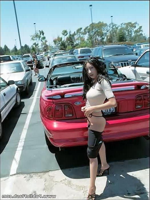 16P Busty Asian Flashes Her Great Big Tits at Gas Bar