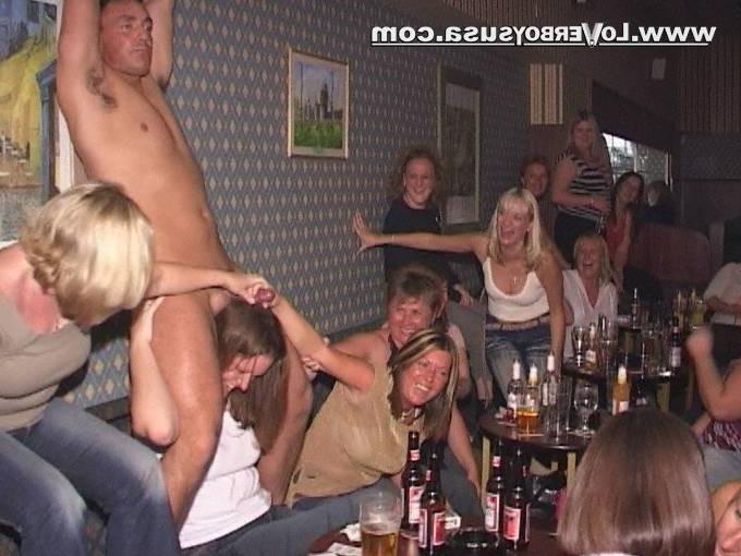16P Average women out of control at male strip show