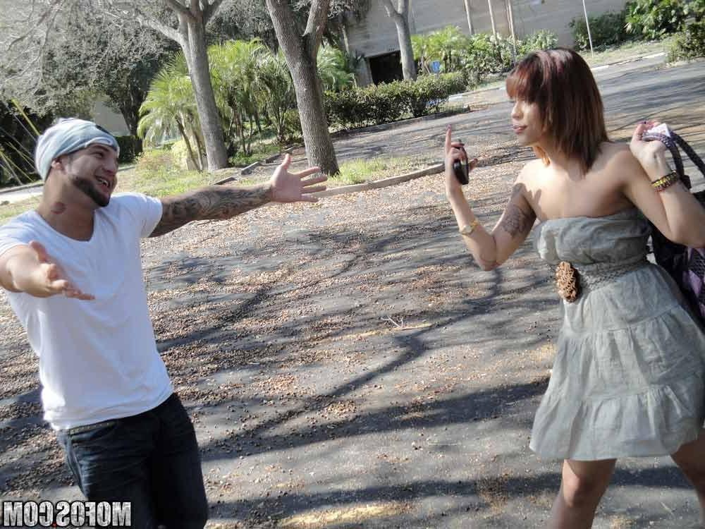 15P Sexy redhead slut hardcore fucked by a horny voyeur