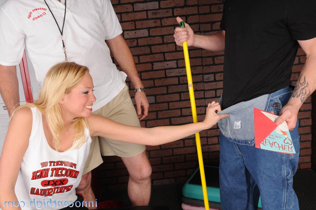 16P Blonde schoolgirl loves her teacher