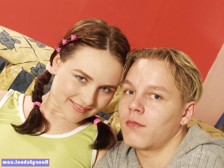 15P Pigtailed teen sucking and fucking her boyfriend