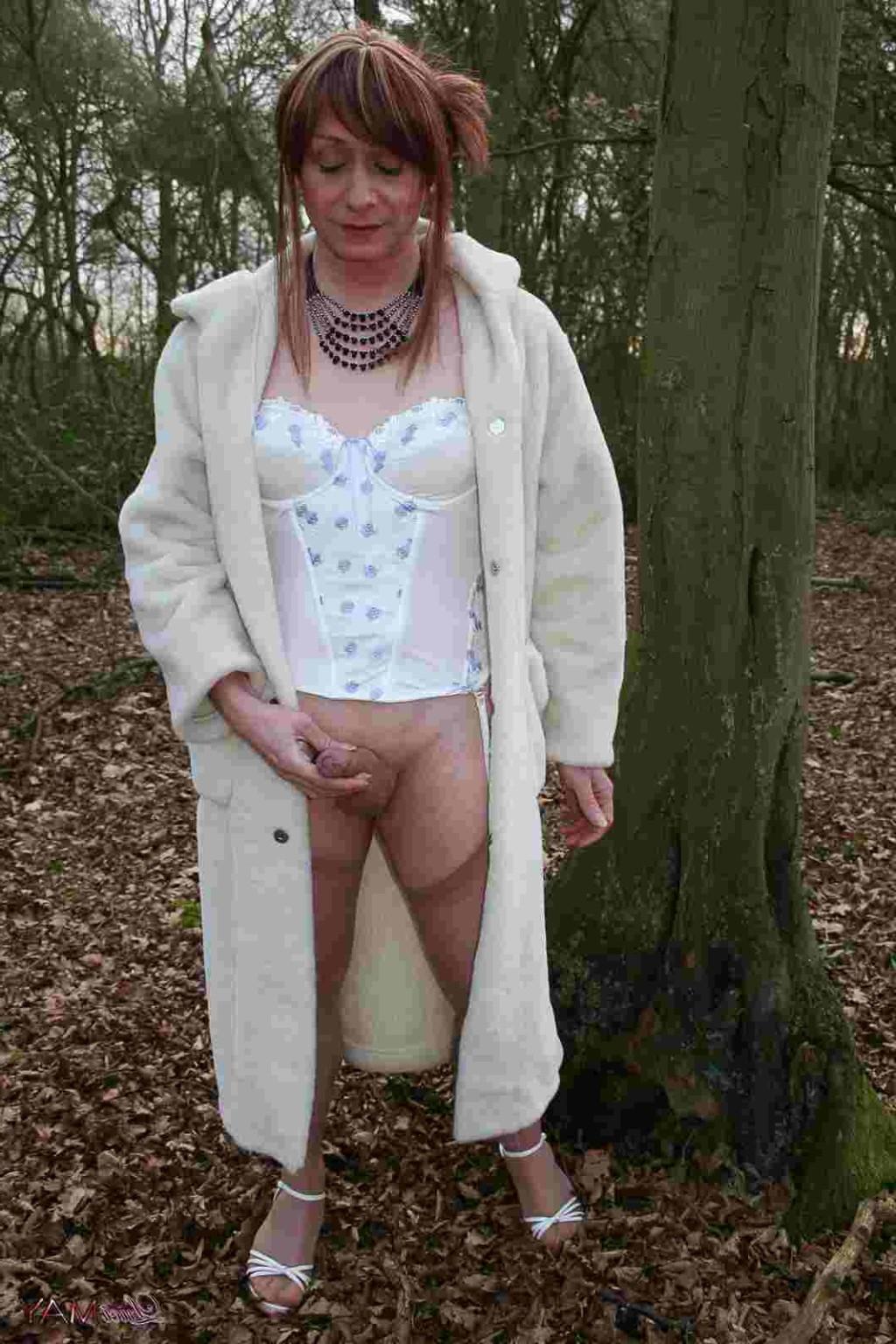 12P Tranny sucking a dick outdoors