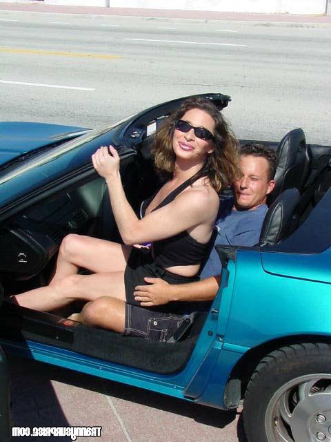 12P Cute tranny with tan lines gets hit from behind