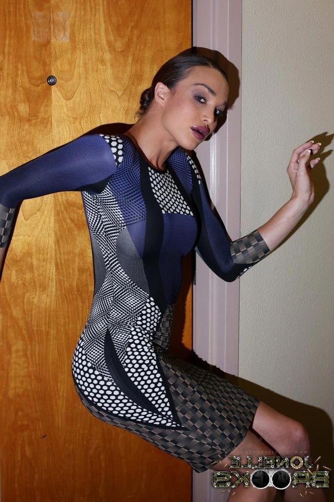 12P TS Jonelle Brooks in an elegant dress posing