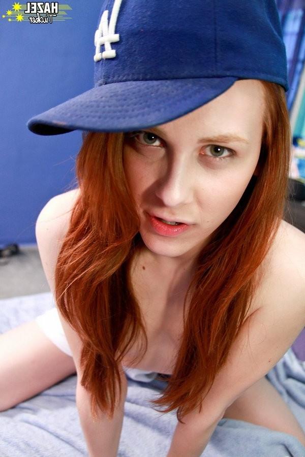 15P Shemale Hottie Hazel Tucker In A Baseball Uniform Sucks Cock