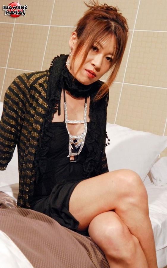 15P Slutty Japanese Tgirl Gets Her Cock Stiff And Cums