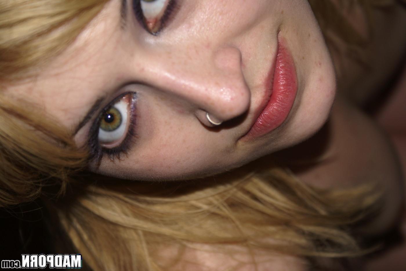 14P Sweet blonde babe slobbers on her BF's dick
