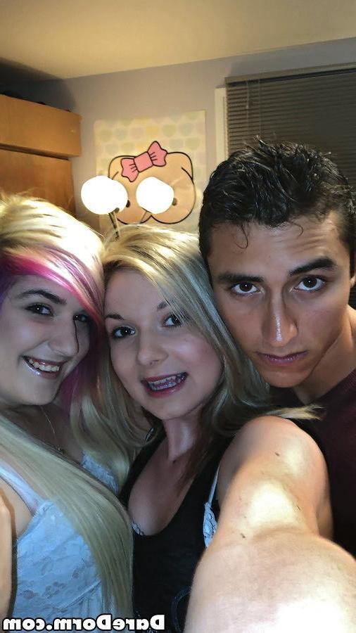 15P Two college students share cock in their dorm room
