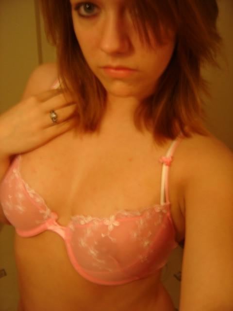 18P Cute blonde honey stripping and selfshooting in her room