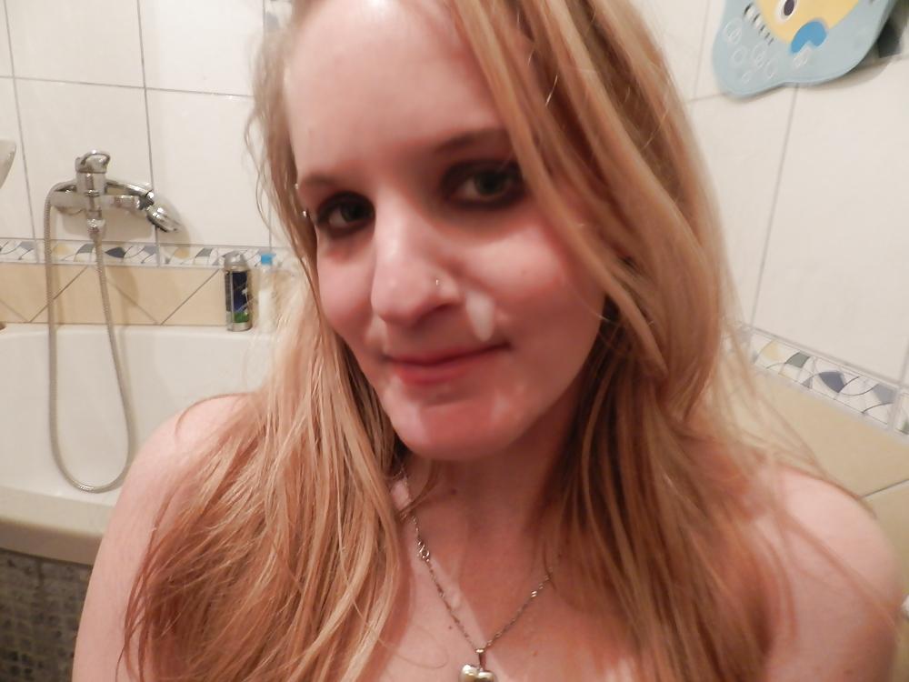 5P Cum on my wifes face!!
