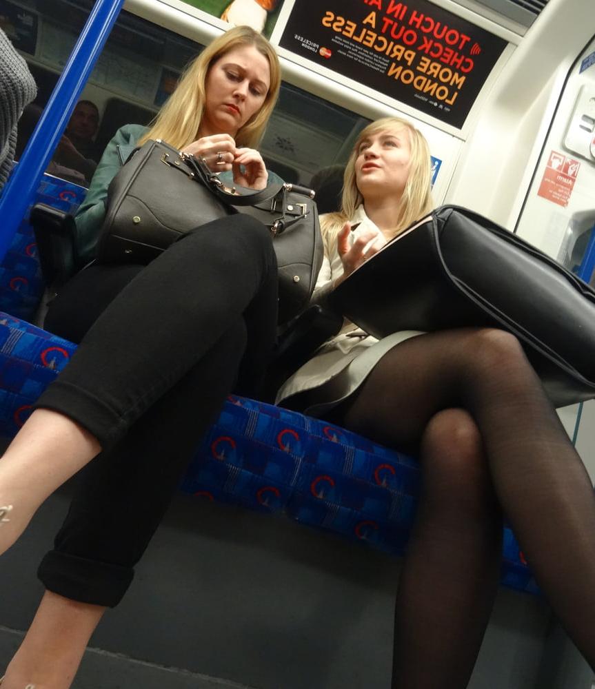 25P Street Pantyhose - London Office Cunt