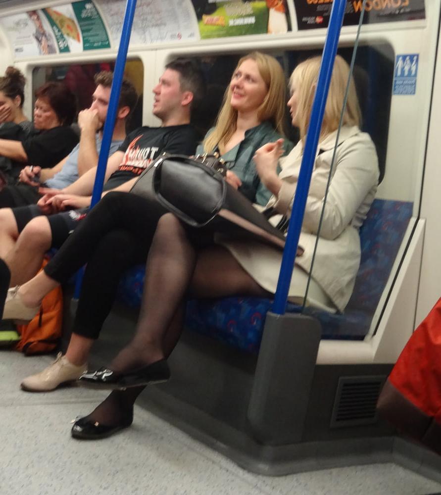25P Street Pantyhose - London Office Cunt