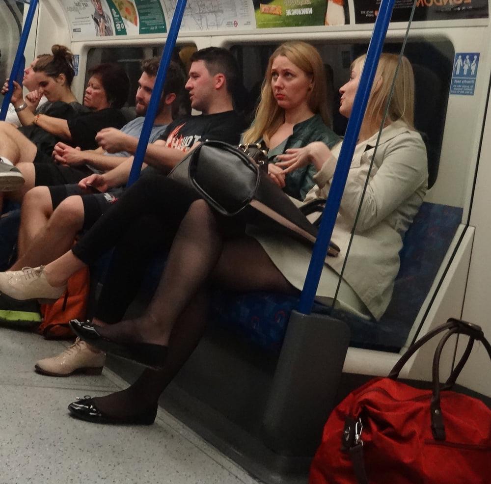 25P Street Pantyhose - London Office Cunt