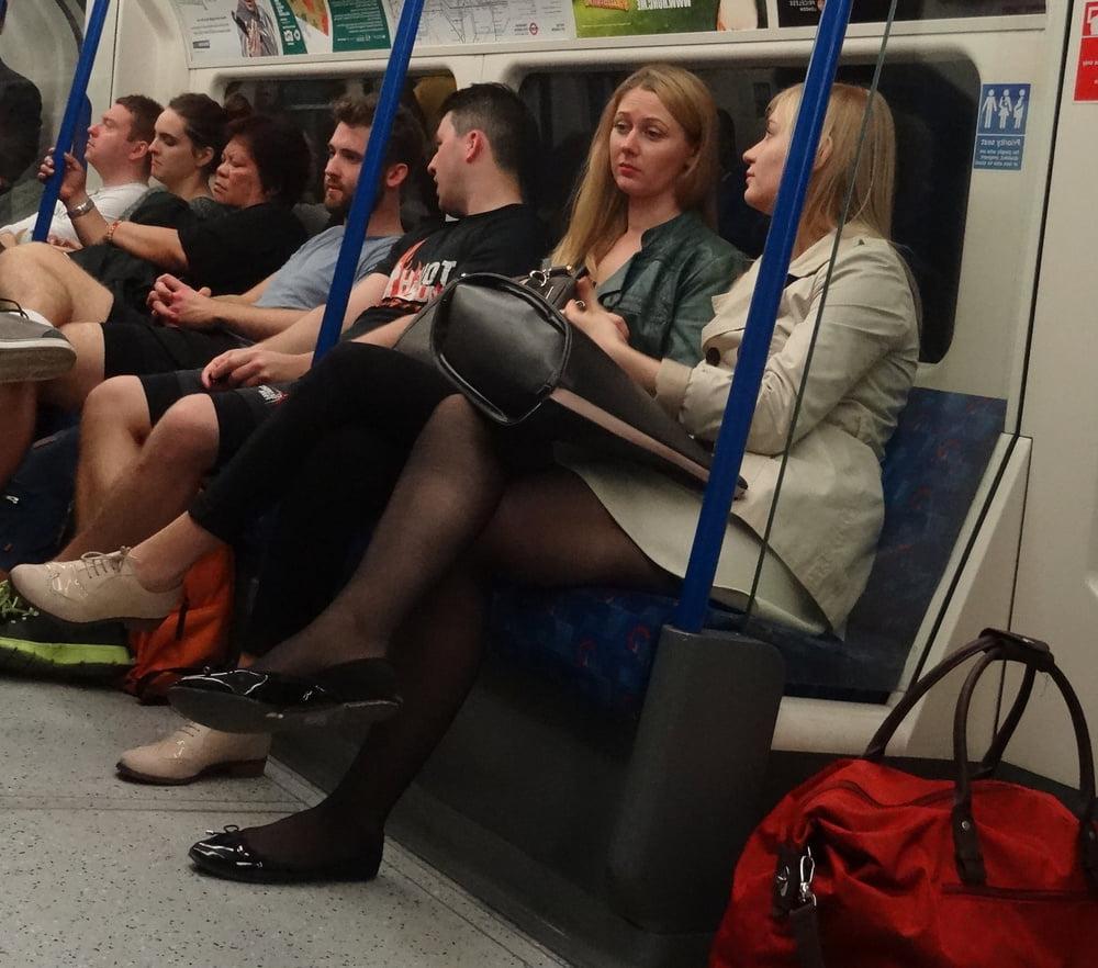 25P Street Pantyhose - London Office Cunt