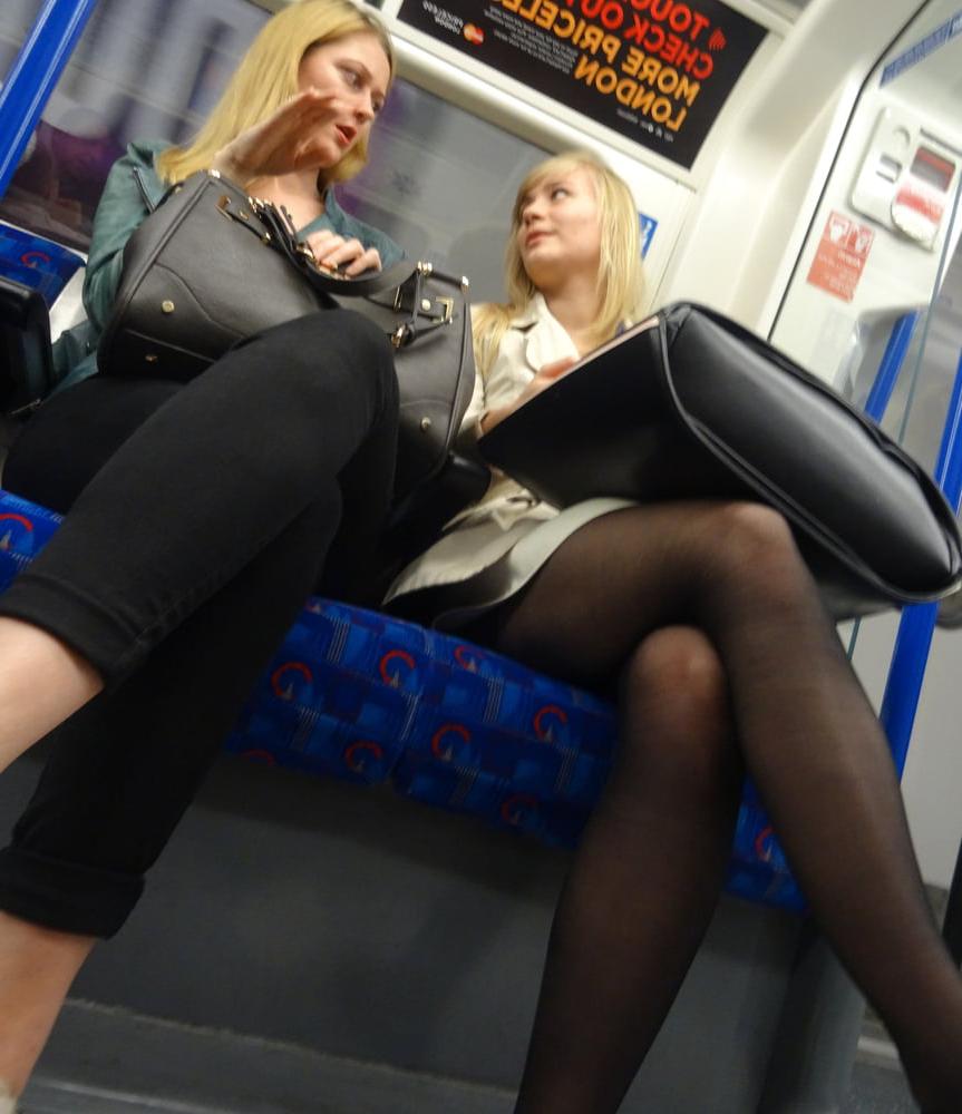 25P Street Pantyhose - London Office Cunt