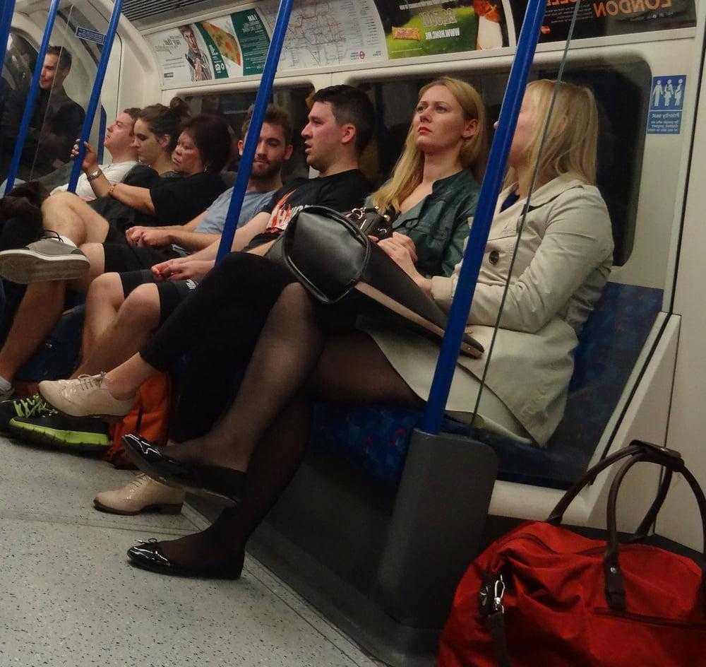 25P Street Pantyhose - London Office Cunt