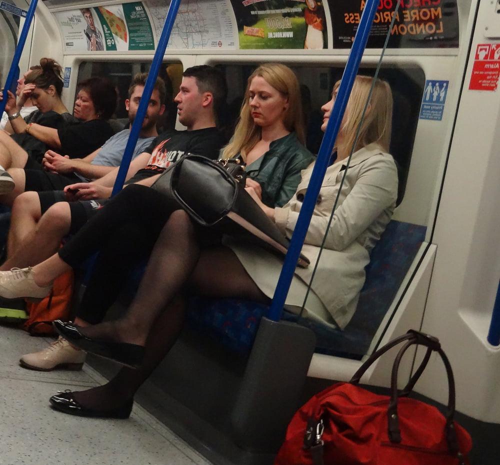 25P Street Pantyhose - London Office Cunt
