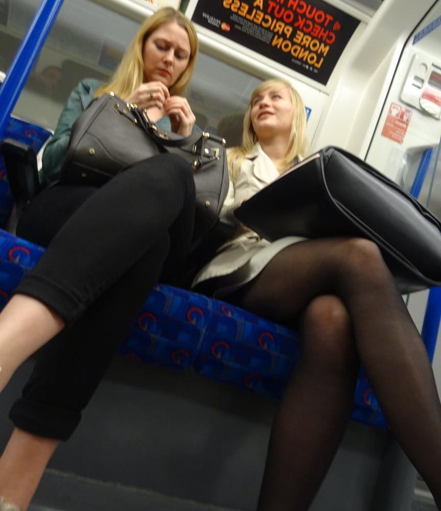 25P Street Pantyhose - London Office Cunt