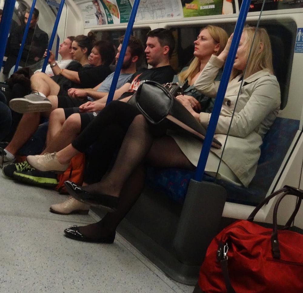 25P Street Pantyhose - London Office Cunt