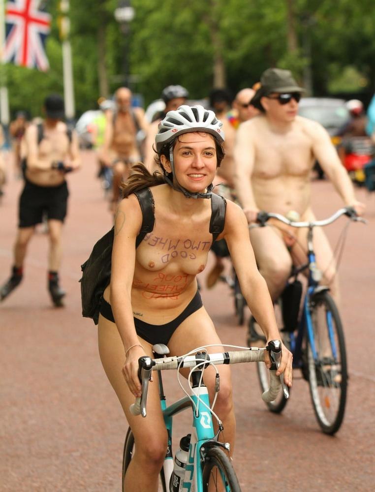 25P Girls of the London WNBR (world naked bike ride)