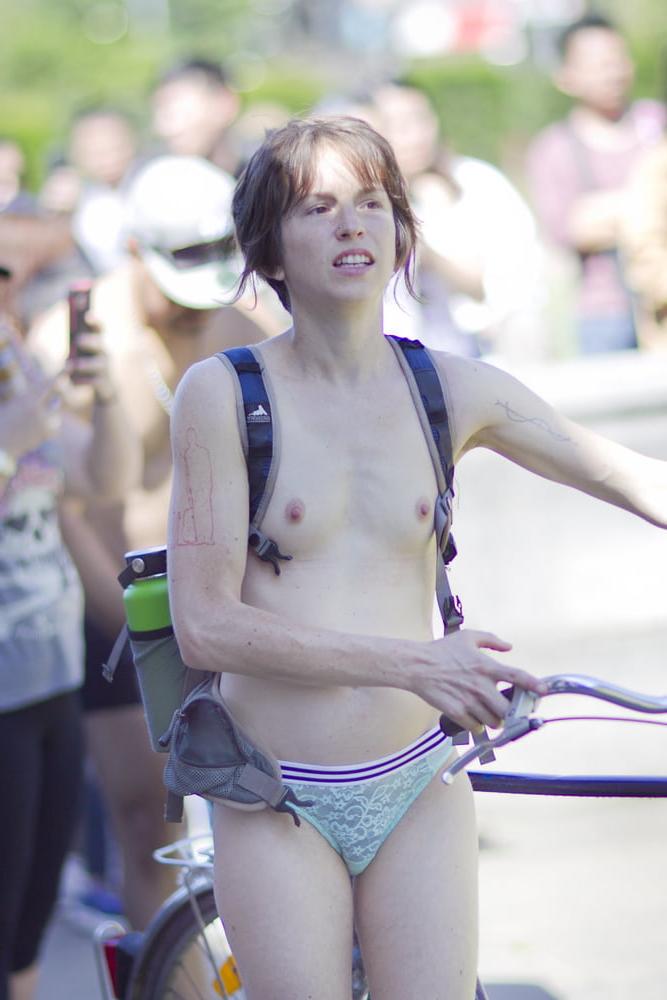 25P Girls of the London WNBR (world naked bike ride)