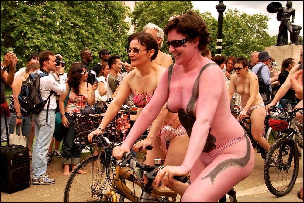 25P Girls of the London WNBR (world naked bike ride)