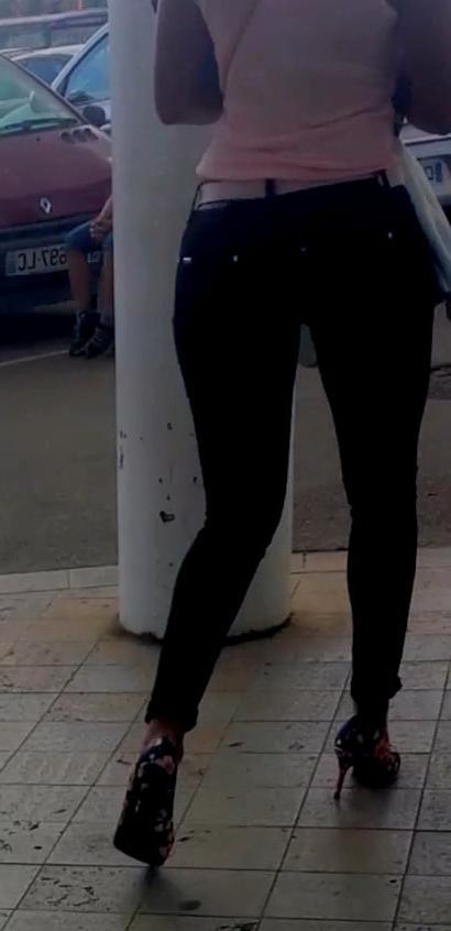 22P sexy tight ass in high heels so hot girls
