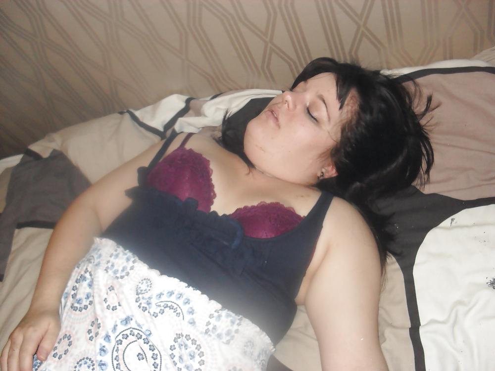 14P Bra pulled down, boobs exposed