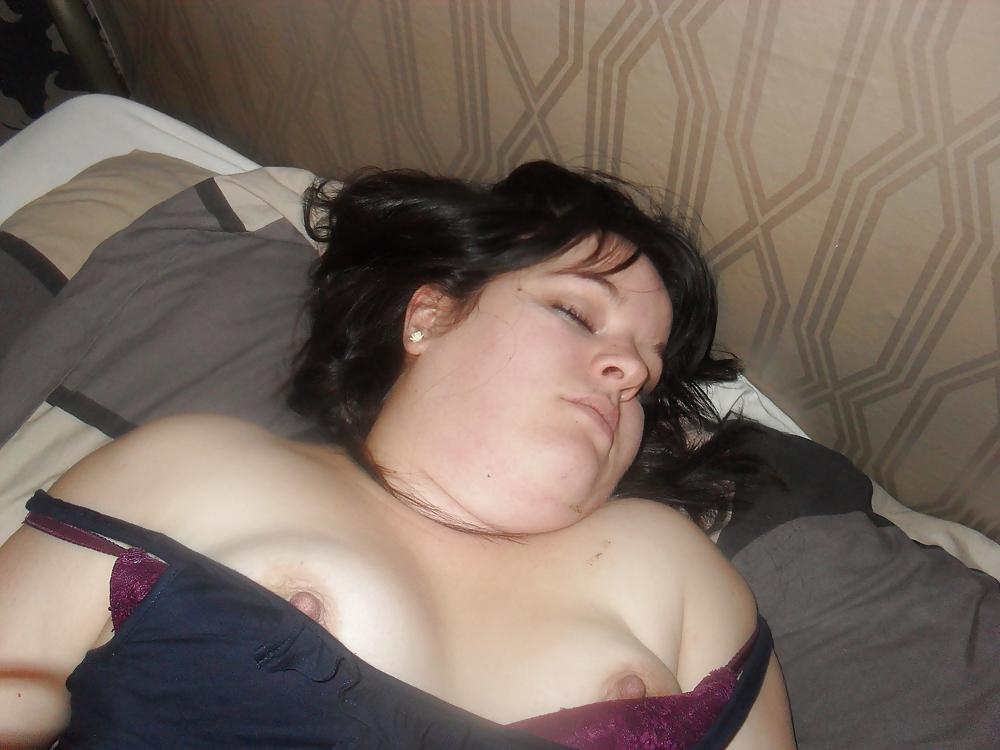 14P Bra pulled down, boobs exposed