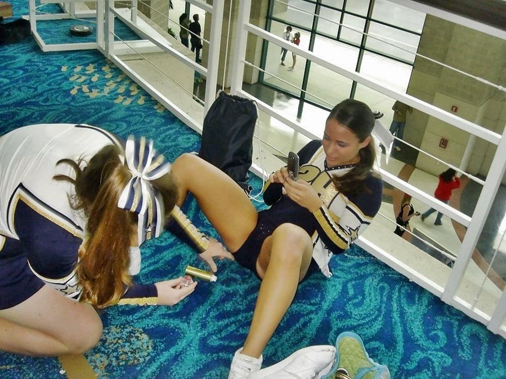 15P Random Casual Candid Provocatively Posing Cheer Girls